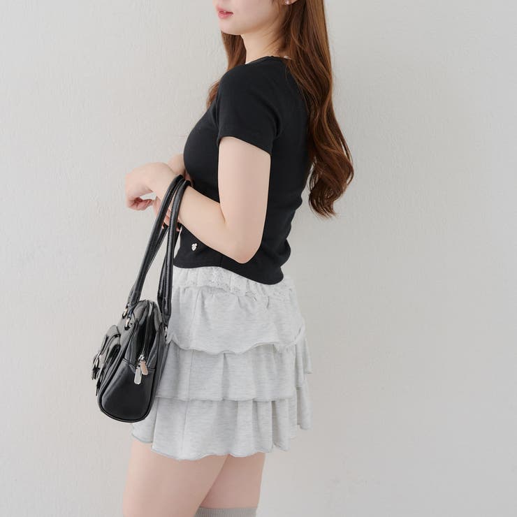 【＠re.__mi23セレクト】裾レースTシャツ | RMAF　NICE CLAUP / OLIVE des OLIVE | 詳細画像12 