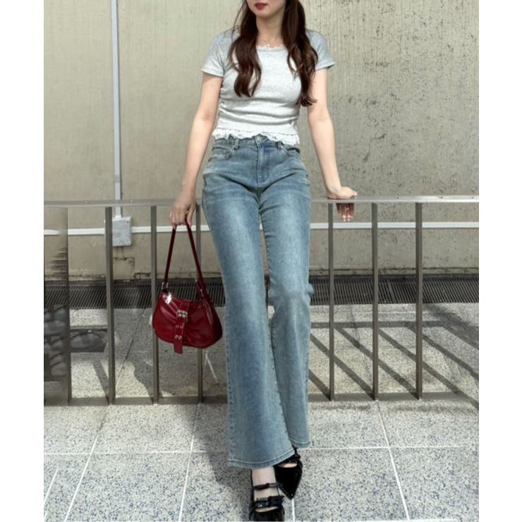 【＠re.__mi23セレクト】裾レースTシャツ | RMAF　NICE CLAUP / OLIVE des OLIVE | 詳細画像17 