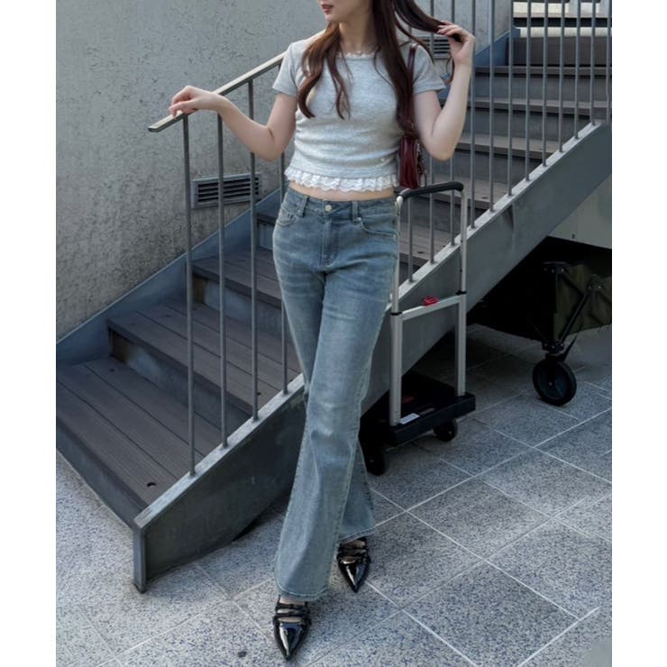 【＠re.__mi23セレクト】裾レースTシャツ | RMAF　NICE CLAUP / OLIVE des OLIVE | 詳細画像18 