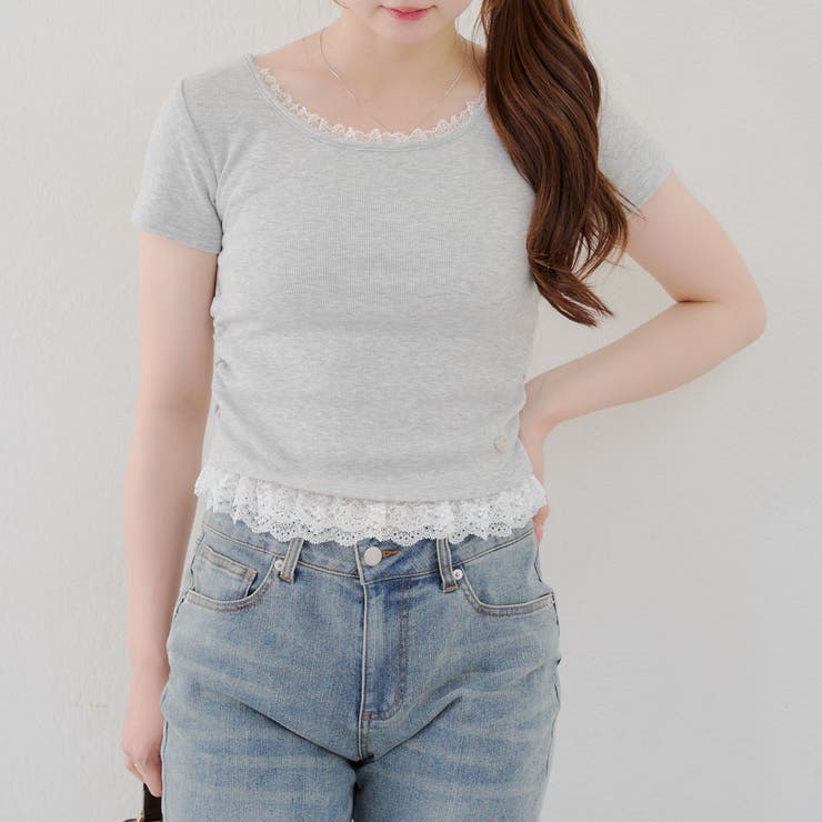 【＠re.__mi23セレクト】裾レースTシャツ | RMAF　NICE CLAUP / OLIVE des OLIVE | 詳細画像21 