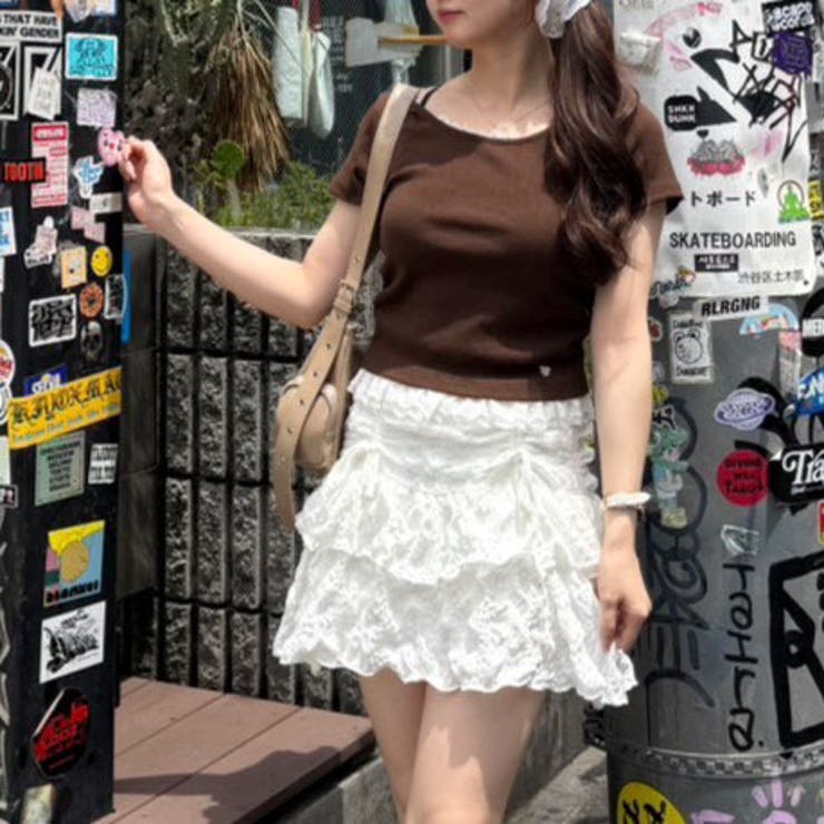 【＠re.__mi23セレクト】裾レースTシャツ | RMAF　NICE CLAUP / OLIVE des OLIVE | 詳細画像30 