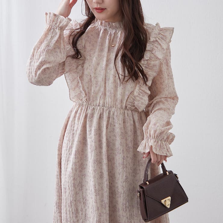 ファッションショップAya☆ローズピンク・レース・ワンピース