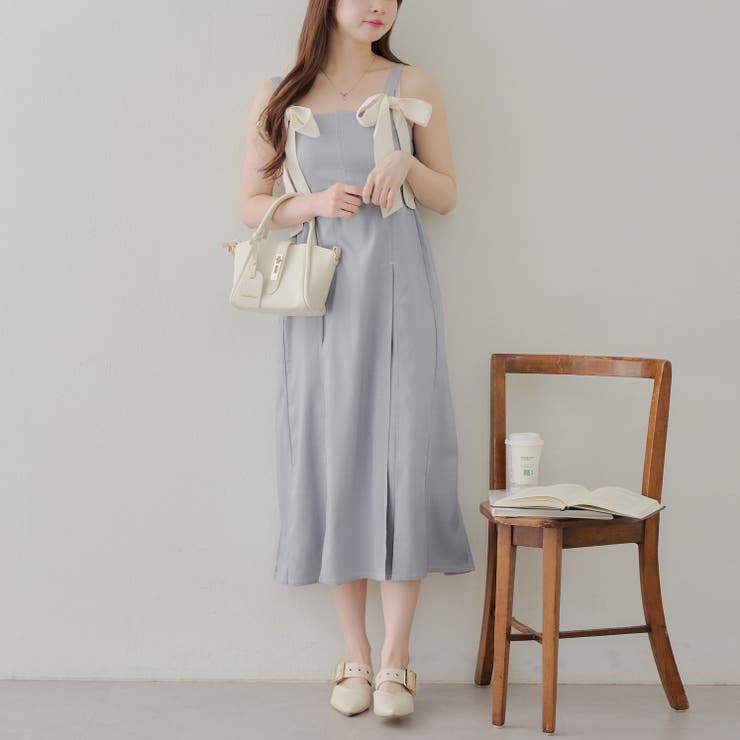 肩リボンジャンスカ[品番：OLOW0015614]｜RMAF NICE CLAUP