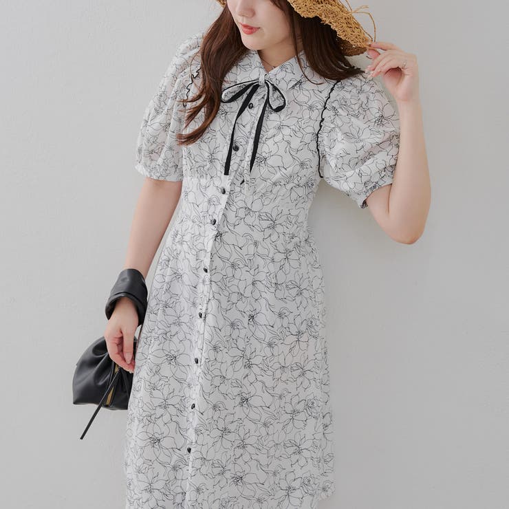 【丈の長さを選べる】リボンワンピース | RMAF　NICE CLAUP / OLIVE des OLIVE | 詳細画像1 