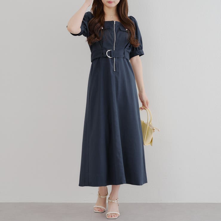 フロントジップワンピース[品番：OLOW0016132]｜RMAF NICE CLAUP