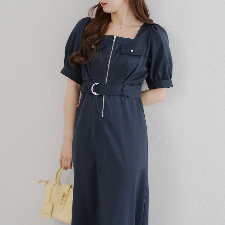 フロントジップワンピース[品番：OLOW0016132]｜RMAF NICE CLAUP