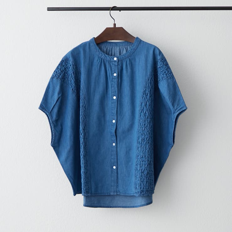 未使用タグ♡3.1万 MORABITO モラビト ドッキングブラウス 紺 Stylish blouses for women now in stock! | LaLaport SHINMISATO