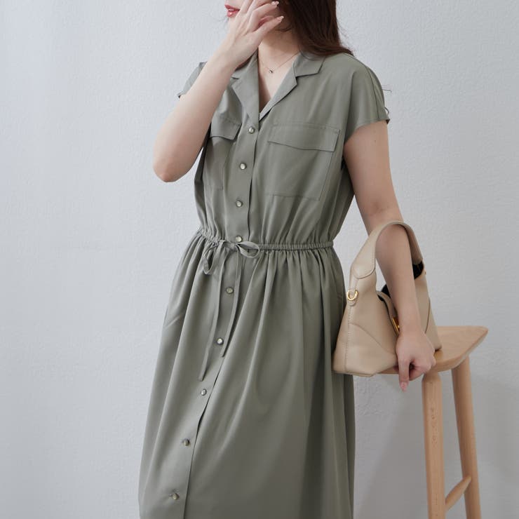 ワンピース nao ワンピース nao NAO】新色追加！キレイ見えシャツロングワンピース