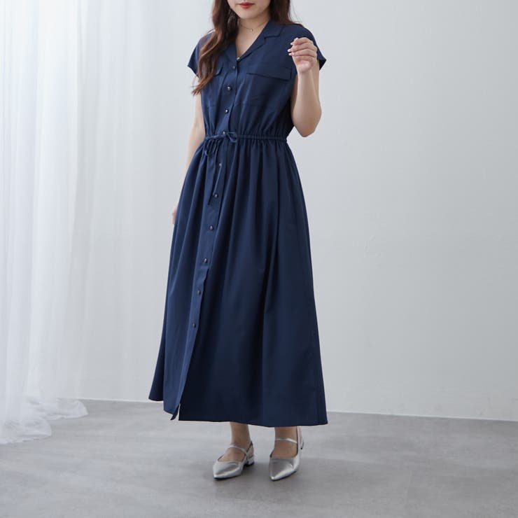 【NOBLE 】ロングワンピース NAO】シャツロングワンピース[品番：OLOW0015643]｜RMAF NICE