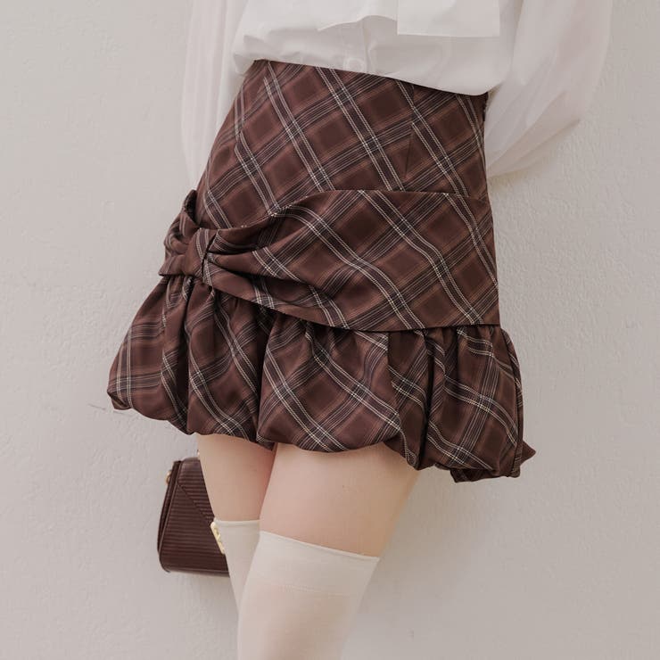 リボンバルーンミニスカート[品番：OLOW0016532]｜RMAF NICE