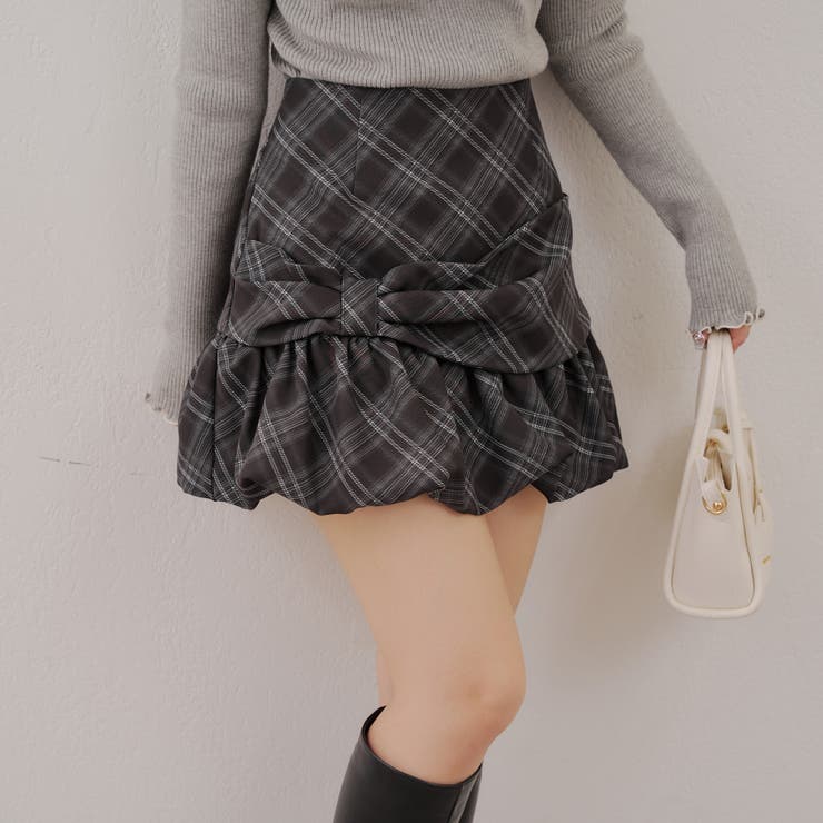 リボンバルーンミニスカート | RMAF　NICE CLAUP / OLIVE des OLIVE | 詳細画像17 