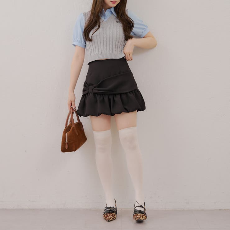 リボンバルーンミニスカート | RMAF　NICE CLAUP / OLIVE des OLIVE | 詳細画像33 