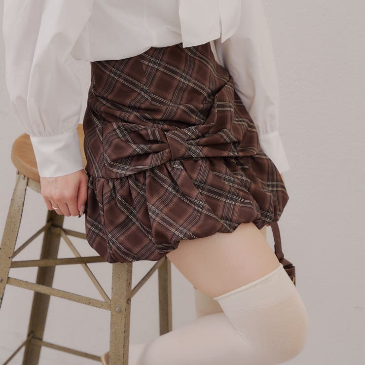 リボンバルーンミニスカート[品番：OLOW0016532]｜RMAF NICE