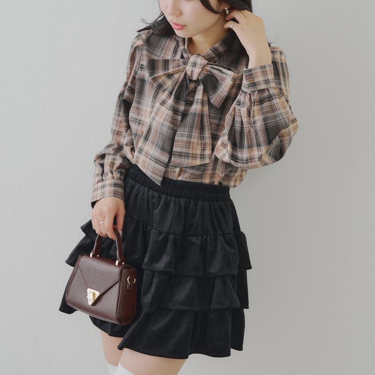 ベロアティアードスカート | RMAF　NICE CLAUP / OLIVE des OLIVE | 詳細画像9 