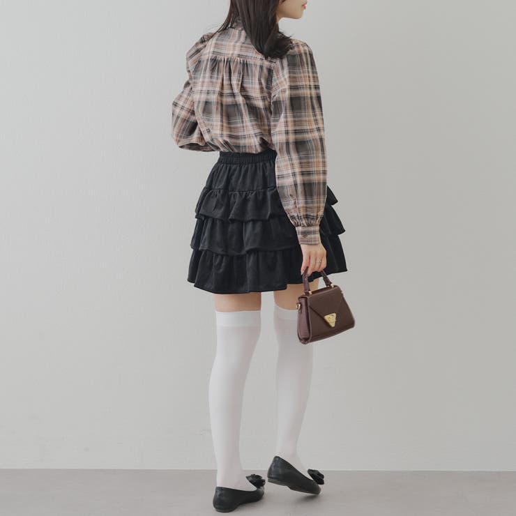 ベロアティアードスカート | RMAF　NICE CLAUP / OLIVE des OLIVE | 詳細画像14 