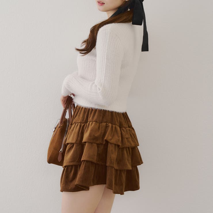 ベロアティアードスカート | RMAF　NICE CLAUP / OLIVE des OLIVE | 詳細画像24 