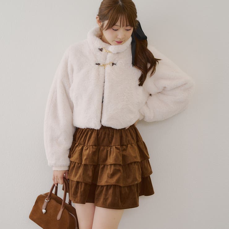 ベロアティアードスカート | RMAF　NICE CLAUP / OLIVE des OLIVE | 詳細画像28 