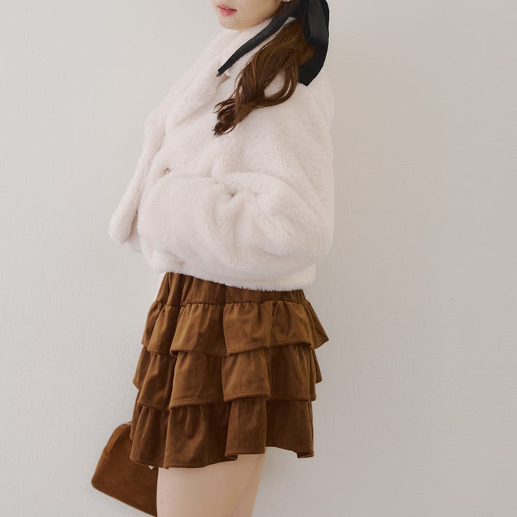 ベロアティアードスカート | RMAF　NICE CLAUP / OLIVE des OLIVE | 詳細画像30 