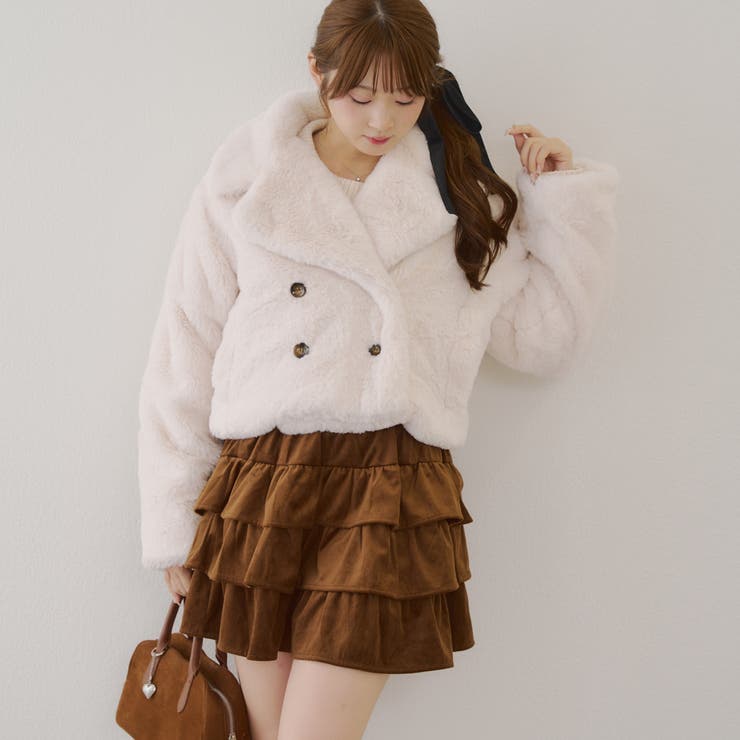 ベロアティアードスカート | RMAF　NICE CLAUP / OLIVE des OLIVE | 詳細画像31 