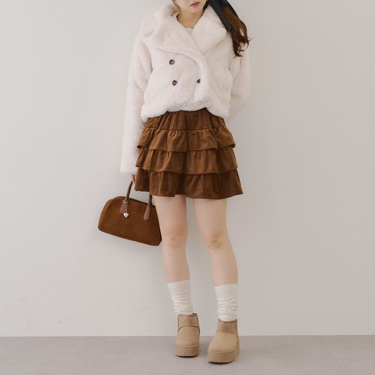 ベロアティアードスカート | RMAF　NICE CLAUP / OLIVE des OLIVE | 詳細画像34 