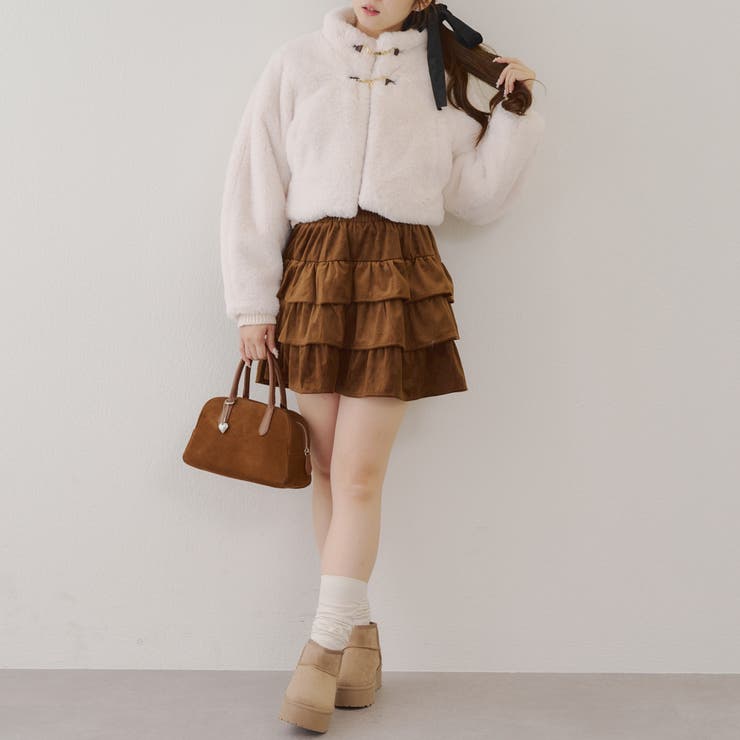 ベロアティアードスカート | RMAF　NICE CLAUP / OLIVE des OLIVE | 詳細画像36 