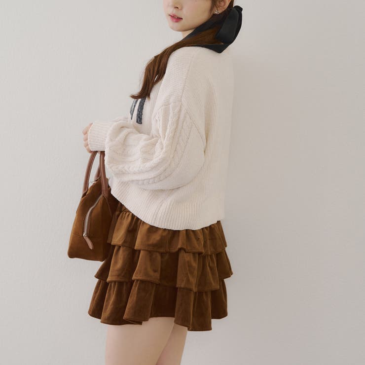ベロアティアードスカート | RMAF　NICE CLAUP / OLIVE des OLIVE | 詳細画像43 