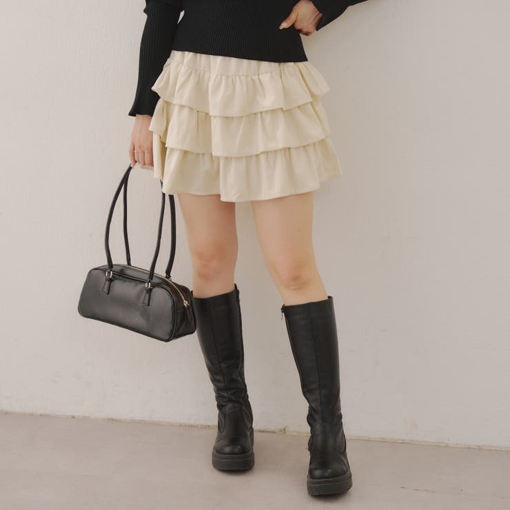 ベロアティアードスカート | RMAF　NICE CLAUP / OLIVE des OLIVE | 詳細画像45 