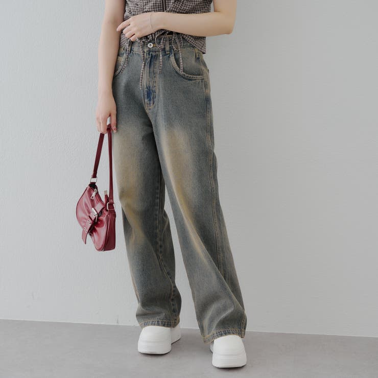 【2サイズ展開】バギーデニム | RMAF　NICE CLAUP / OLIVE des OLIVE | 詳細画像2 