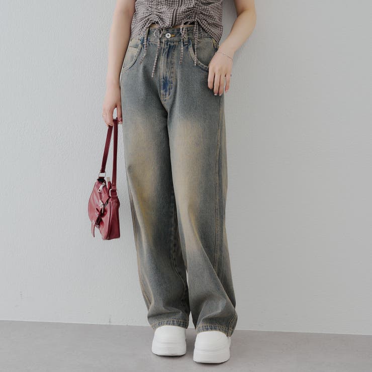 【2サイズ展開】バギーデニム | RMAF　NICE CLAUP / OLIVE des OLIVE | 詳細画像3 