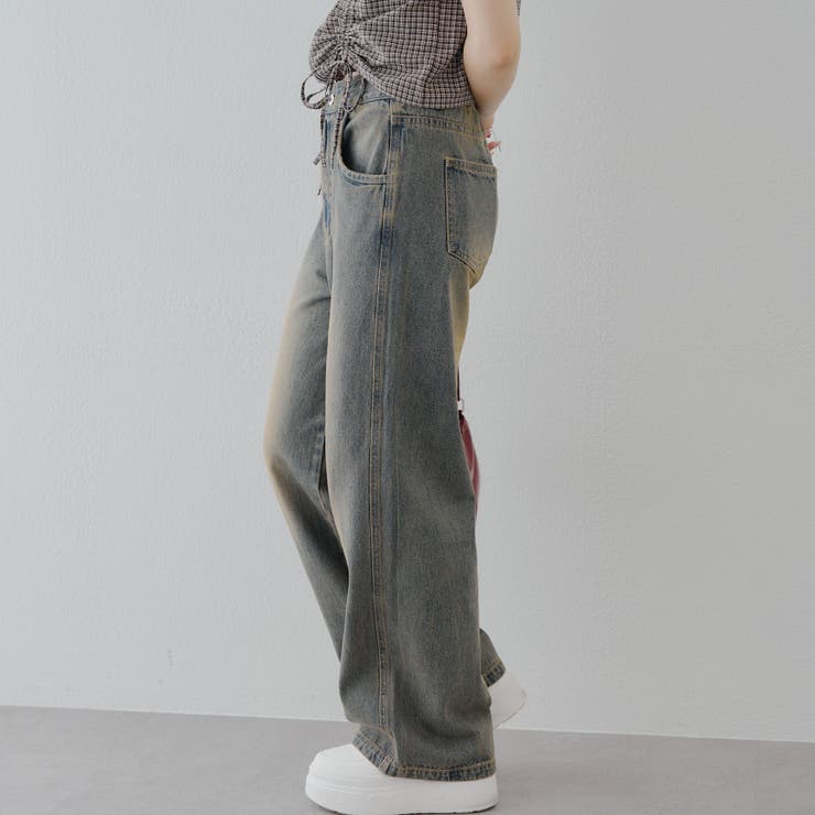 【2サイズ展開】バギーデニム | RMAF　NICE CLAUP / OLIVE des OLIVE | 詳細画像4 