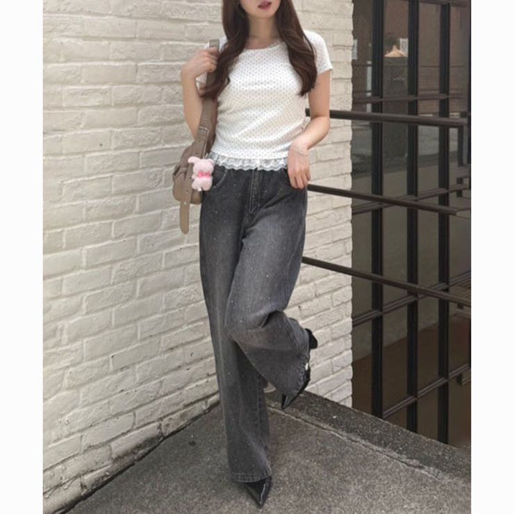 2サイズ展開】キラキラバギーデニム[品番：OLOW0016463]｜RMAF NICE