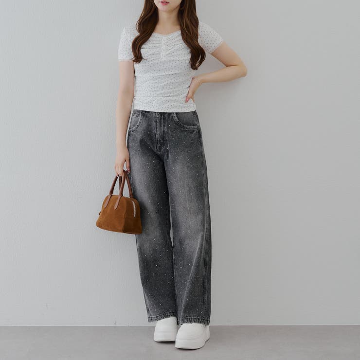 2サイズ展開】キラキラバギーデニム[品番：OLOW0016463]｜RMAF NICE