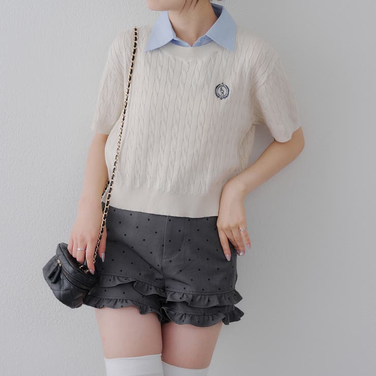 2段フリルショートパンツ | RMAF　NICE CLAUP / OLIVE des OLIVE | 詳細画像15 