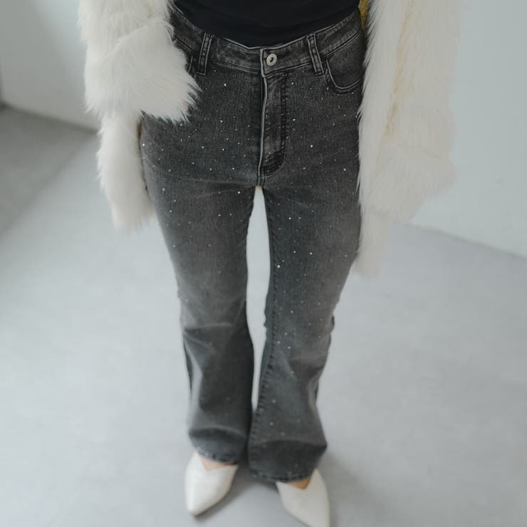【2サイズ展開】キラキラストレッチセミフレアデニム | RMAF　NICE CLAUP / OLIVE des OLIVE | 詳細画像32 