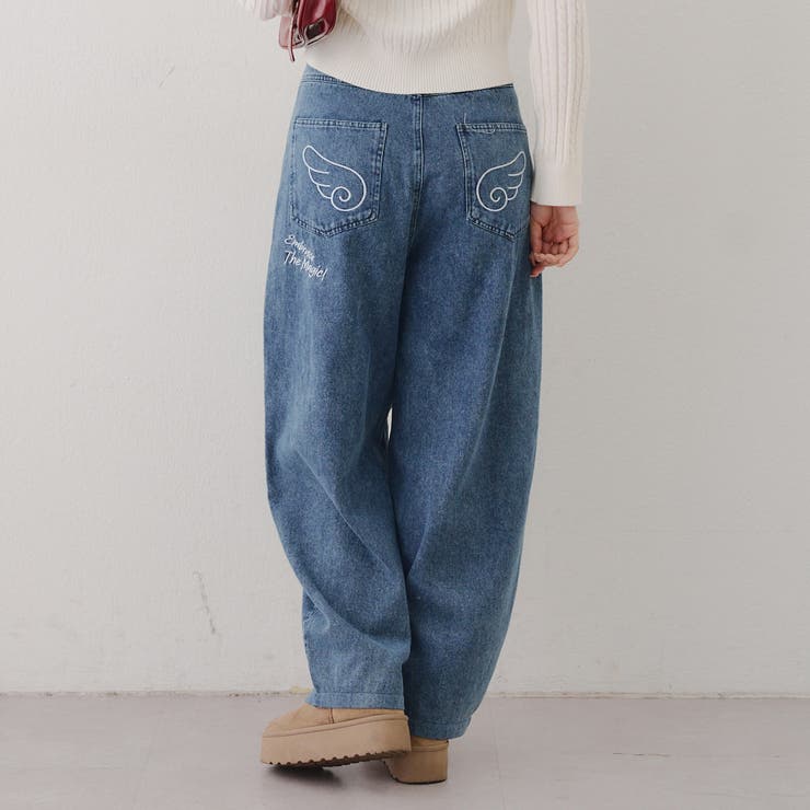 ブルー | 【ウィッシュコア】カーブバギーデニム | RMAF　NICE CLAUP / OLIVE des OLIVE