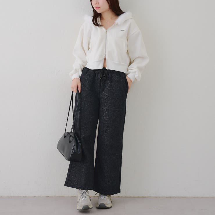 【セットアップ対応】バックプリント入りキラキラスウェットパンツ | RMAF　NICE CLAUP / OLIVE des OLIVE | 詳細画像7 