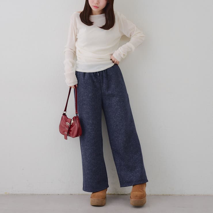 【セットアップ対応】バックプリント入りキラキラスウェットパンツ | RMAF　NICE CLAUP / OLIVE des OLIVE | 詳細画像27 