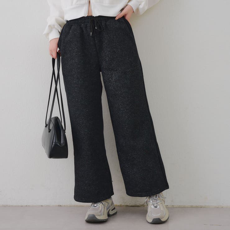 【セットアップ対応】バックプリント入りキラキラスウェットパンツ | RMAF　NICE CLAUP / OLIVE des OLIVE | 詳細画像5 