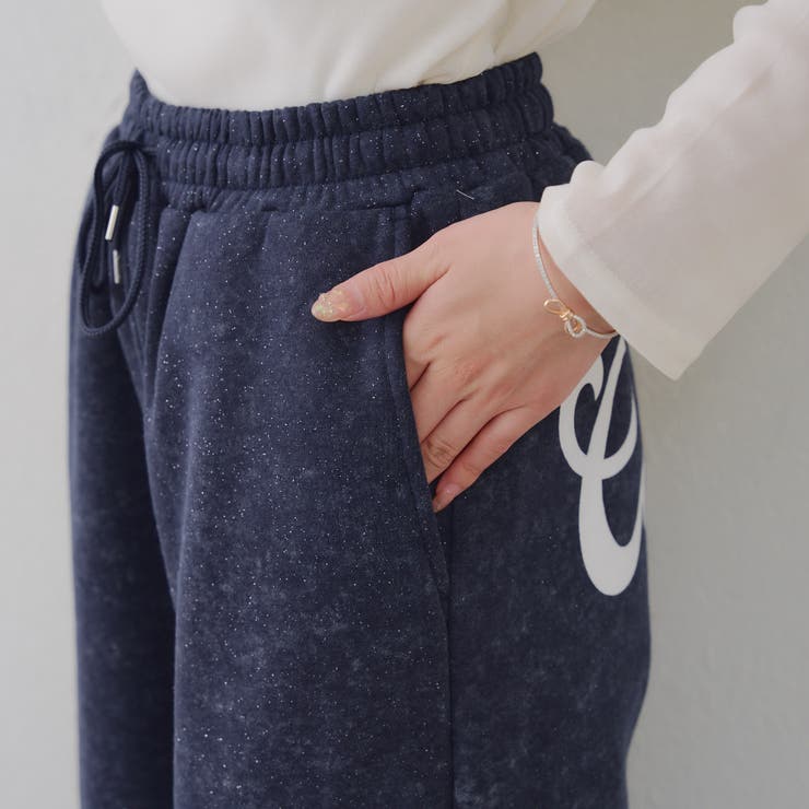 【セットアップ対応】バックプリント入りキラキラスウェットパンツ | RMAF　NICE CLAUP / OLIVE des OLIVE | 詳細画像36 