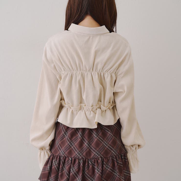 【韓国ガーリー】胸リボンチェックシャツ | RMAF　NICE CLAUP / OLIVE des OLIVE | 詳細画像29 