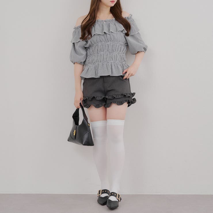 シャーリングオフショルブラウス | RMAF　NICE CLAUP / OLIVE des OLIVE | 詳細画像9 