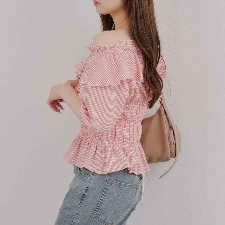 シャーリングオフショルブラウス | RMAF　NICE CLAUP / OLIVE des OLIVE | 詳細画像15 