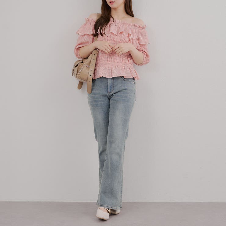 シャーリングオフショルブラウス | RMAF　NICE CLAUP / OLIVE des OLIVE | 詳細画像17 