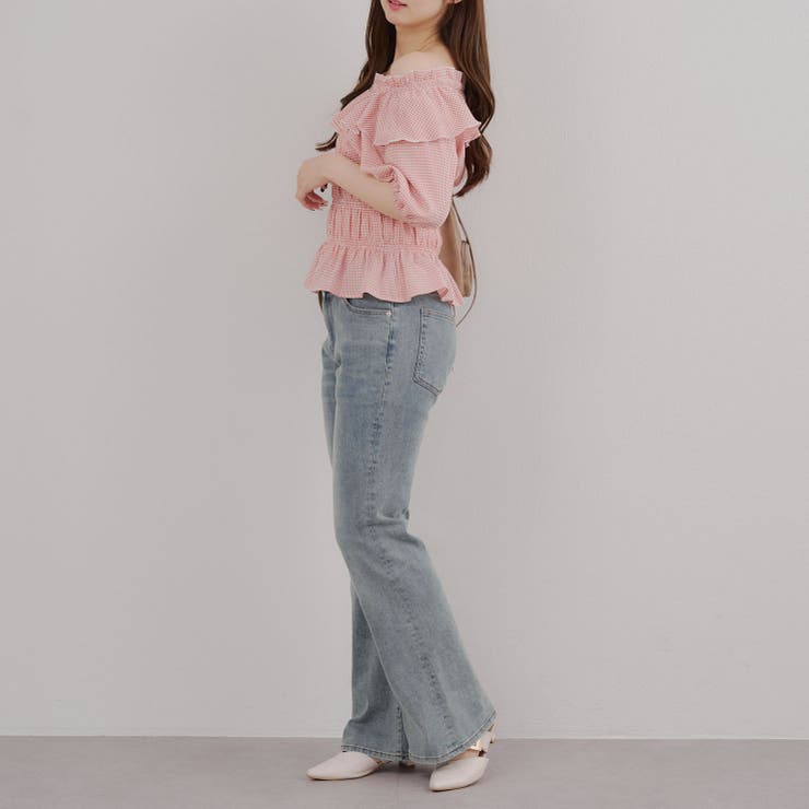 シャーリングオフショルブラウス | RMAF　NICE CLAUP / OLIVE des OLIVE | 詳細画像18 