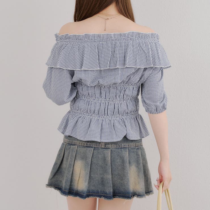 シャーリングオフショルブラウス | RMAF　NICE CLAUP / OLIVE des OLIVE | 詳細画像22 