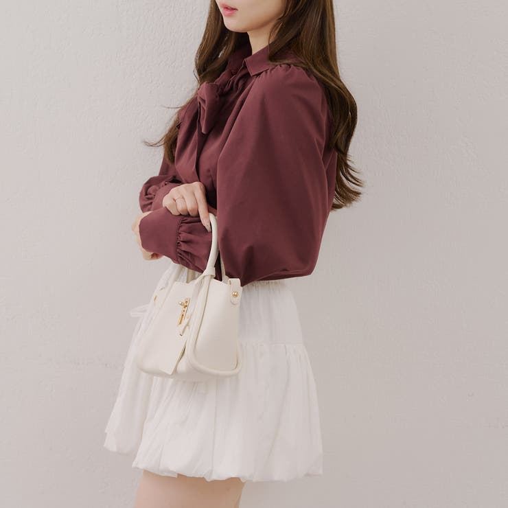 2WAYボウタイブラウス[品番：OLOW0016761]｜RMAF NICE CLAUP / OLIVE