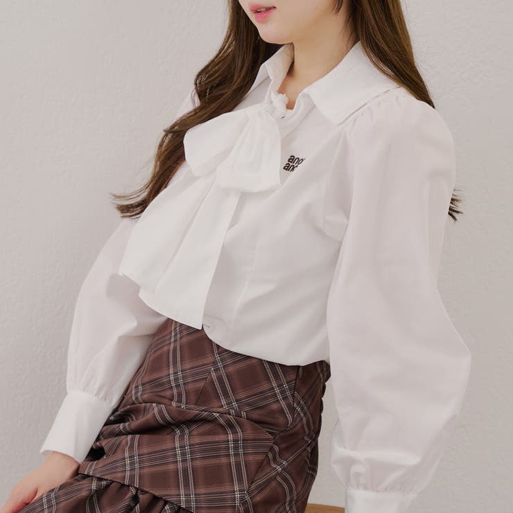 2WAYボウタイブラウス[品番：OLOW0016761]｜RMAF NICE CLAUP / OLIVE