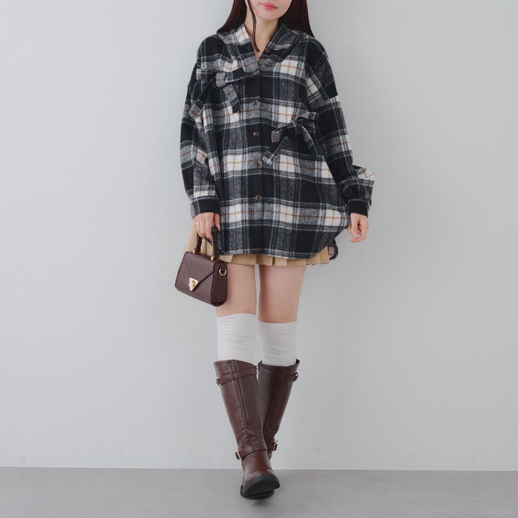 リボン付チェックフードシャツ | RMAF　NICE CLAUP / OLIVE des OLIVE | 詳細画像19 