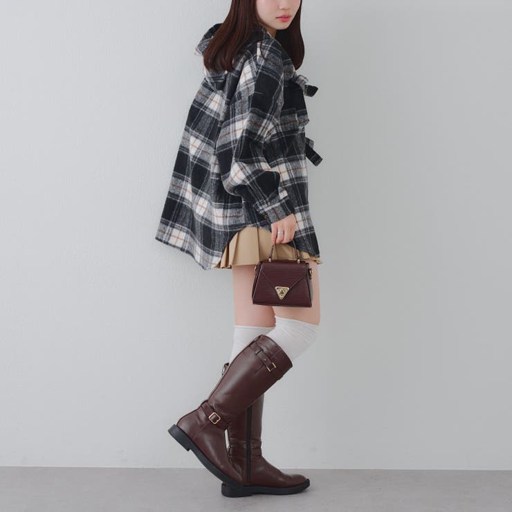 リボン付チェックフードシャツ | RMAF　NICE CLAUP / OLIVE des OLIVE | 詳細画像22 