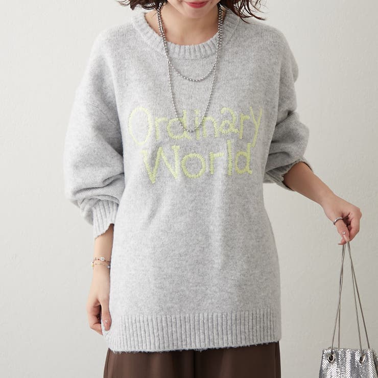 【NAO】刺繍ロゴニットプルオーバー | RMAF　NICE CLAUP / OLIVE des OLIVE | 詳細画像10 